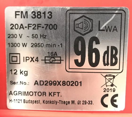 Газонокосилка электрическая AGRIMOTOR FM3813 Коломыя