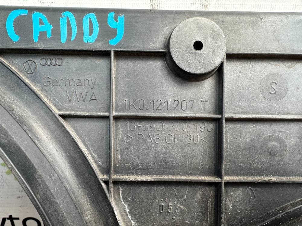 Дифузор радіатора з вентилятором VW Passat B6 1.9 tdi / 2.0 tdi 2005-2010 (1K0121207) Ковель - изображение 2