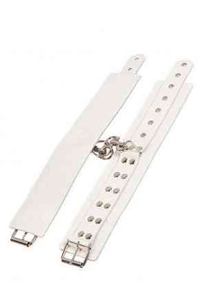 Оковы Leather Restraints Leg Cuffs, White Sex Aura Київ