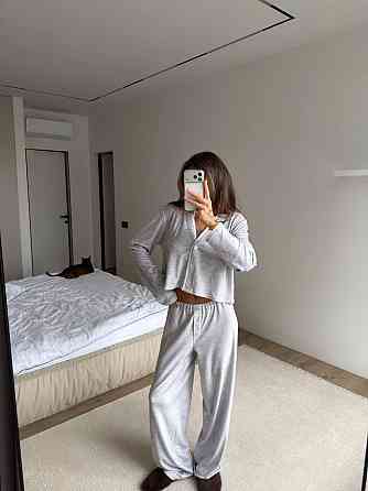 Жіночий повсякденний домашній комплект-трійка якісний велюр 46/48 Одеса