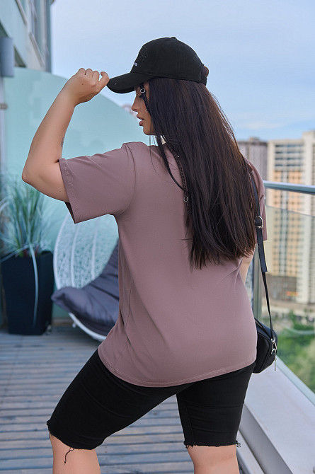 Жіноча літня футболка "Trio" оптом від виробника | Батал Київ - фото 4