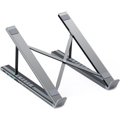 Порт-реплікатор Choetech USB-C 7-in-1 (HDMI/PD/картридер/USB-A/USB-C) Docking Station (HUB-M48-GY) Вінниця - фото 1