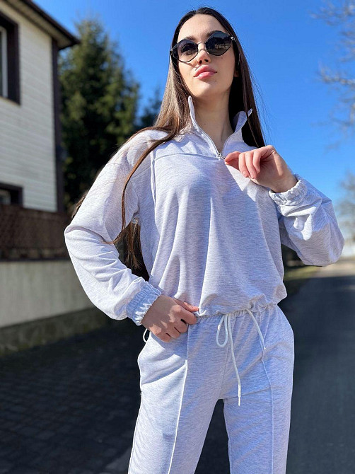 Жіночий стильний повсякденний костюм двоїння Меланж, 46/48 Одеса - фото 3