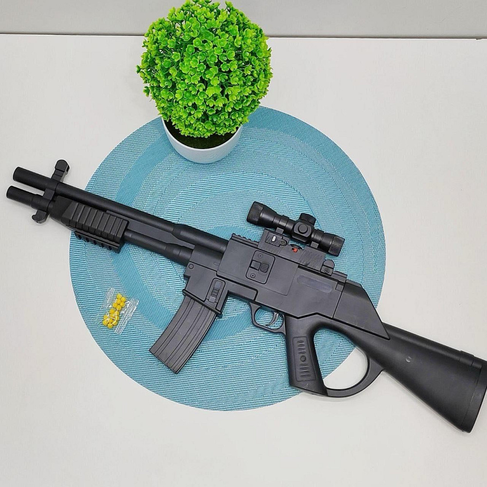 Автомат на кульках з лазерним прицілом 59 см Чорний (2338A) Чернігів - фото 2