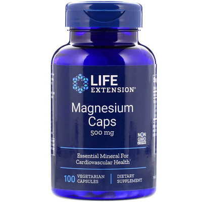 Мінерали Life Extension Магній, Magnesium, 500 мг, 100 вегетаріанських капсул (LEX-14591) Вінниця - фото 1