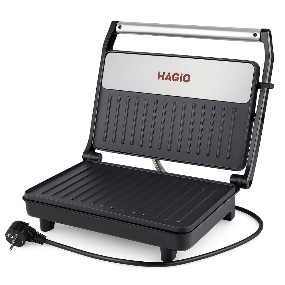 Настільний гриль для гамбургерів електричний Magio, Електрогри для м'ясних страв Грильниця стейків EB-90 Львів - фото 16