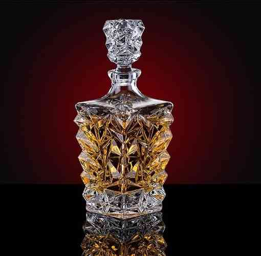 Декантер графин для віскі Crystal Ice Glacier ЕФЕКТНИЙ! Штоф для віскі бренді скотчу КРИСТАЛ Кременчук