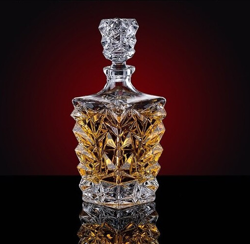 Декантер графин для виски Crystal  Ice Glacier ЭФФЕКТНЫЙ!!!  Штоф для виски бренди скотча КРИСТАЛЛ Кременчуг - изображение 1