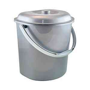 Ведро пристенное 12л металлик Харьков