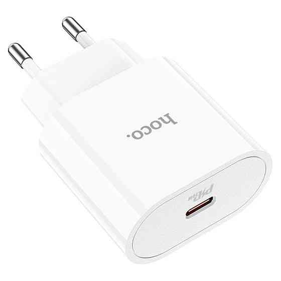 Зарядное устройство HOCO C94A Metro 20W с кабелем, белое Киев