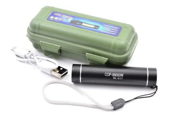 Фонарик ручной BAILONG BL-517 COB 300 люмен,3 режима работы,аккумулятор 2000 mAh 4788 Киев