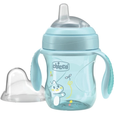 Поильник-непроливайка Chicco Transition Cup 200 мл. від 4 місяців (блакитна) (06911.25) Винница - изображение 1