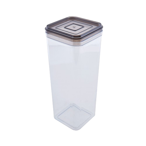 Ємність для сипучих продуктів 2,25л прозорий/коричневий-прозорий Алеана Житомир - фото 1