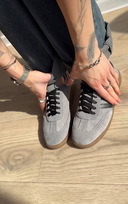 Roberto Netti Кеды женские Roberto Netti серые натуральная замша размер 39 (5387) Київ - фото 3