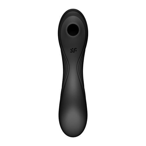 Вакуумный стимулятор с вибрацией Satisfyer Curvy Trinity 4 Black Sex Aura Киев - изображение 4