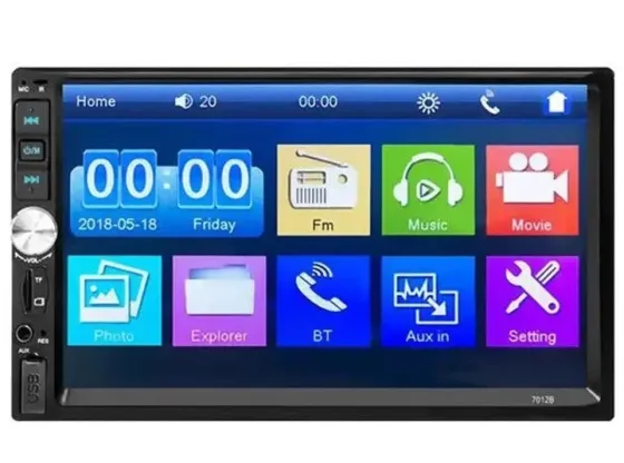 Автомагнитола 1Din 7012B с экраном 7'', MP5, Bluetooth, USB, microSD, видео, аудио плеер для авто Киев