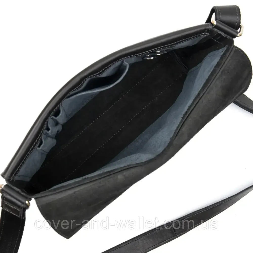 Мужская сумка мессенджер горизонтального типа из гладкой кожи Grande Pelle 753610 Киев - изображение 4