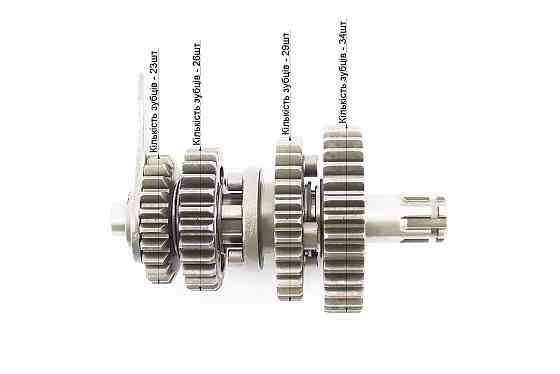 Коробка передач (два вали з шестернями), для двигунів LF140 Київ