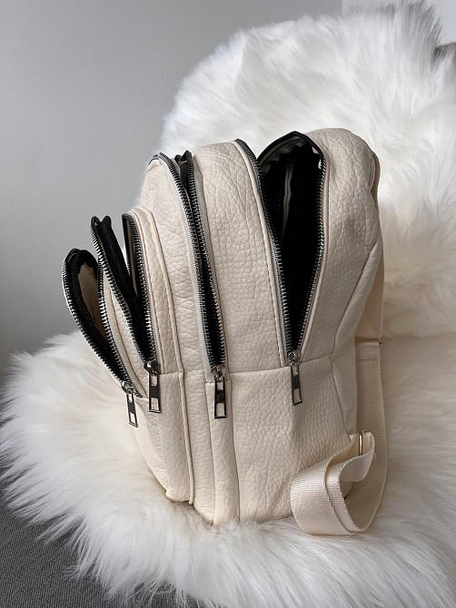 Рюкзак класичний бежевий молодіжний жіночий підлітковий Київ - фото 10