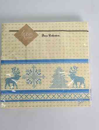 Паперова Серветка новорічна ЗЗхЗЗ 20шт Новорічний рушничок (1 пач.) Харків