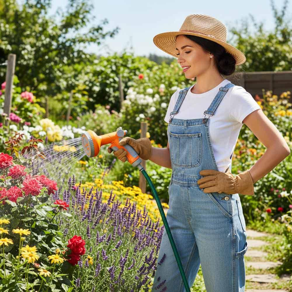 Пистолет-распылитель 6 режимов (АВЅ+TPR) FLORA (5011814) Киев - изображение 7