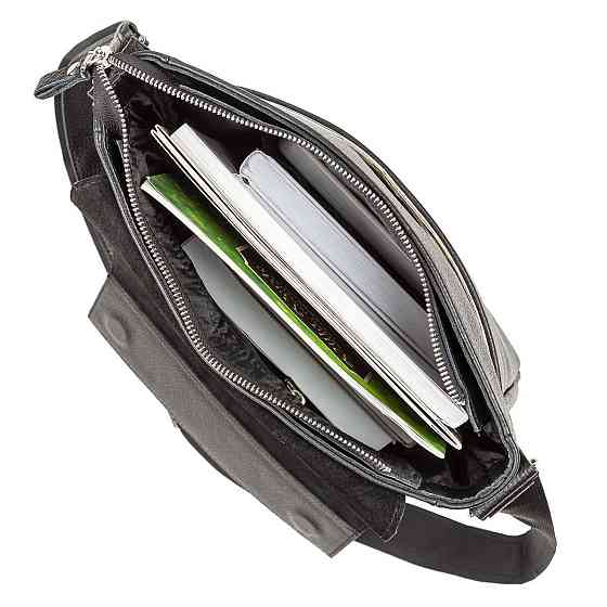 Сумка SHVIGEL 11080 з натуральної шкіри Чорна Київ