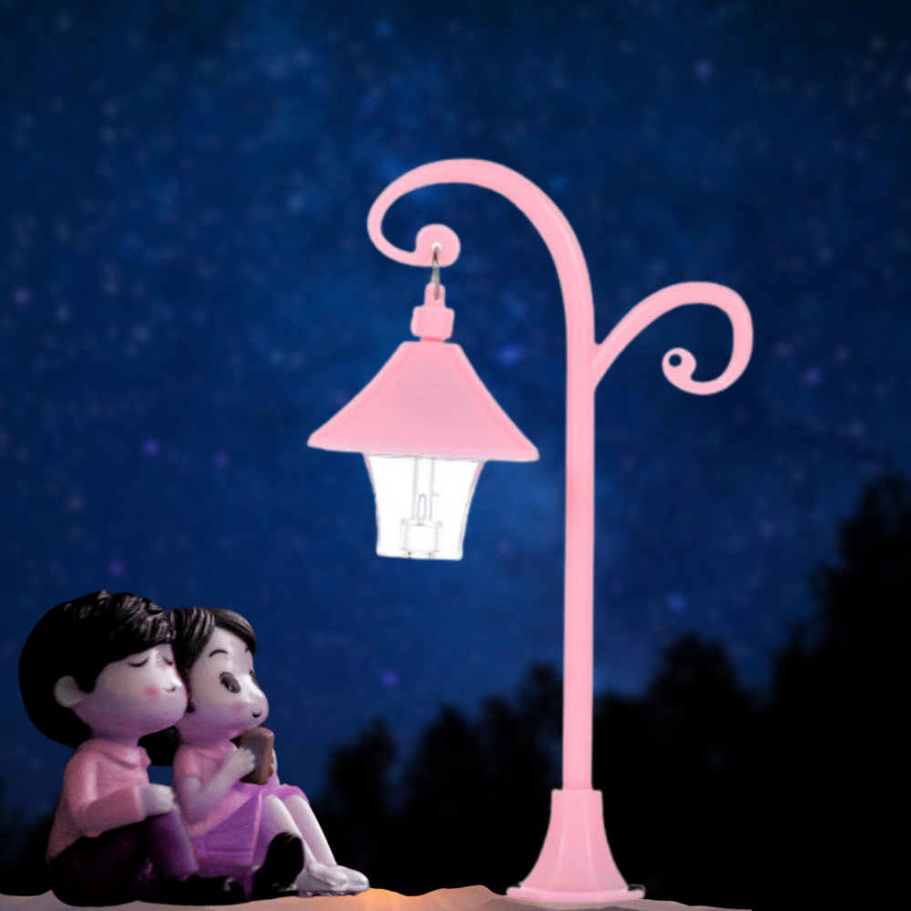 Декоративний ліхтар з LED підсвічуванням для флораріуму, міні-саду, хенд-мейду, мікроландшафту, моделювання. Вигнутий червоний Одеса - фото 3