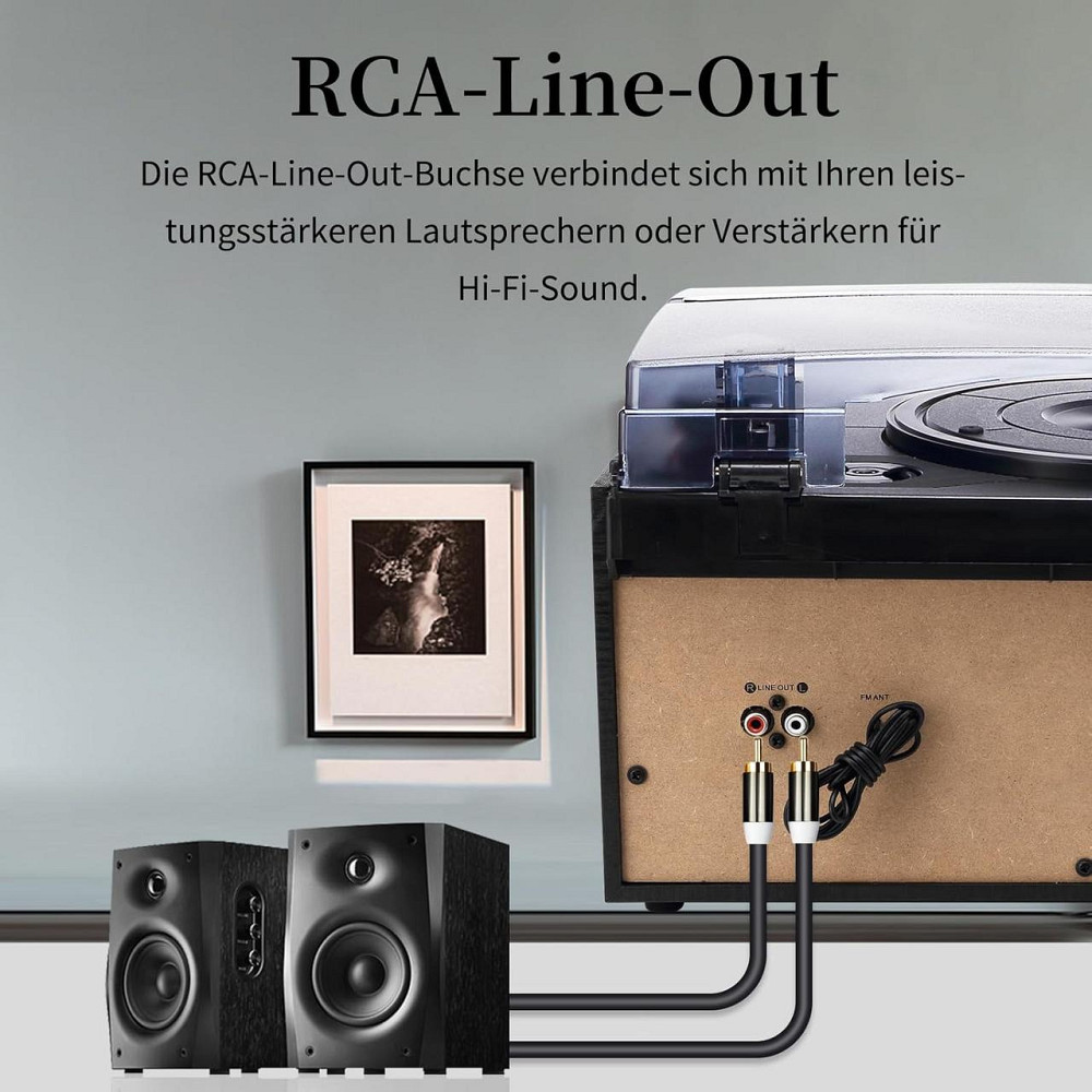 УЦЕНКА! Винтажный проигрыватель пластинок винила JORLAI T408 с пультом Bluetooth/CD/кассета/AM/FM радио/USB/SD/MMC/3.5 мм/Aux-in Днепр - изображение 6