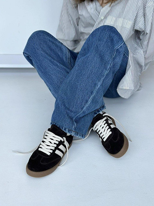 Olli Кроссовки женские OLLI шоколадные замша натуральная низкий ход размер 36-41 (T-1-21413) Коломия - фото 3