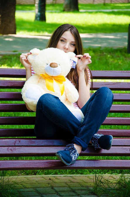 Плюшевий ведмедик М'яка іграшка Бойд 70 см Абрикосовий Тернопіль - фото 3