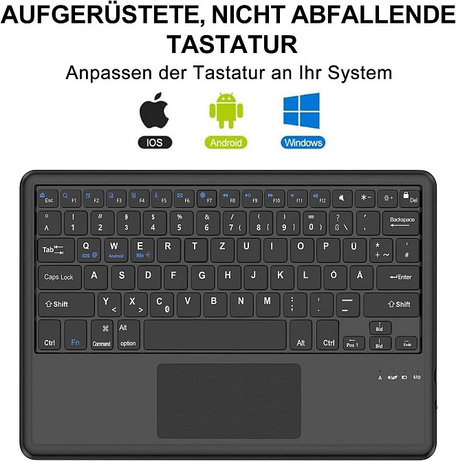 Защитный чехол клавиатура для iPad Pro 12.9 2/1 поколение 2017/2015дюймов Днепр - изображение 3