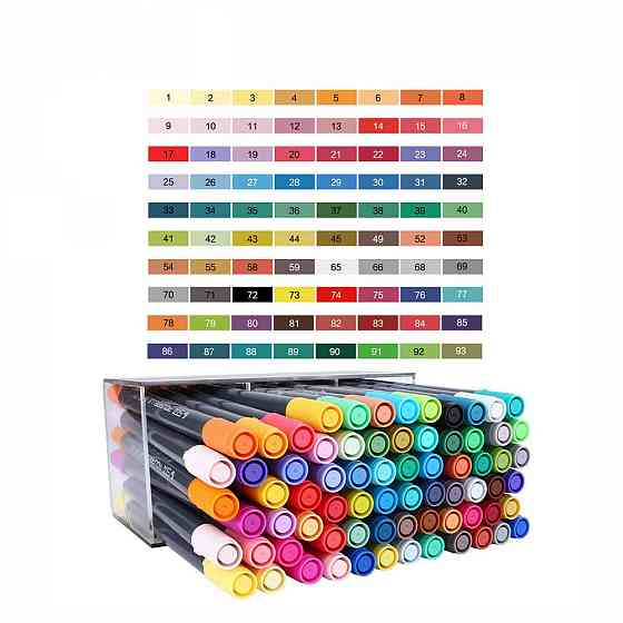 Набір двосторонніх акварельних маркери на водній основі STA 48 кольорів, аквамаркери, Відеоогляд! Кам'янець-Подільський