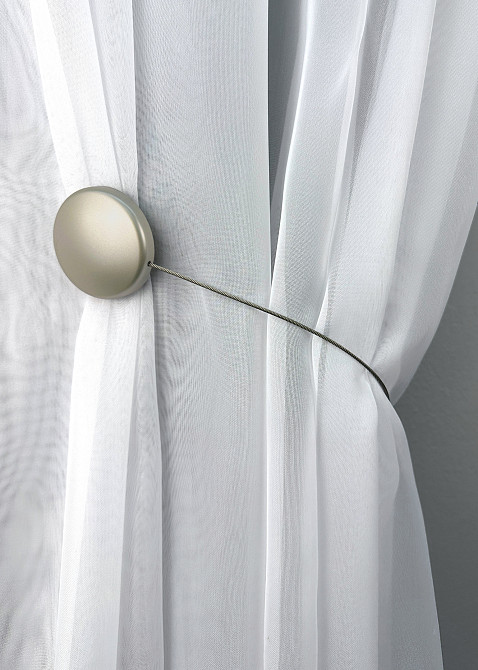 Магниты для штор и гардин Круг 2 шт Сатин (81-288) Киев - изображение 4