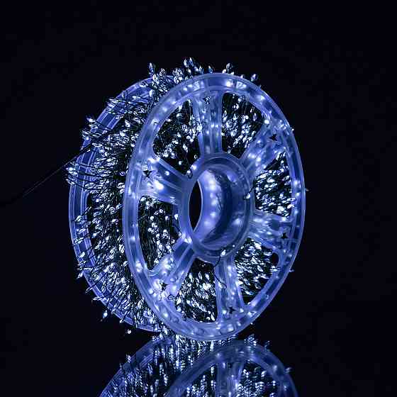 Новорічна гірлянда кімнатна роса 100 м 3000 LED Хвойна лапа зелений провід Біле сяйво D3000L100MGW Київ