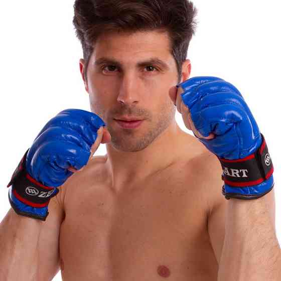 Снарядні рукавички шкіряні ZELART ZB-4225 розмір M-XL кольору в асортименті Рукавички для боксу та єдиноборств Київ