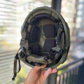 Тактический шлем FAST High Cut (IIIA NIJ) с кавером (Оливковый) M Винница - изображение 2