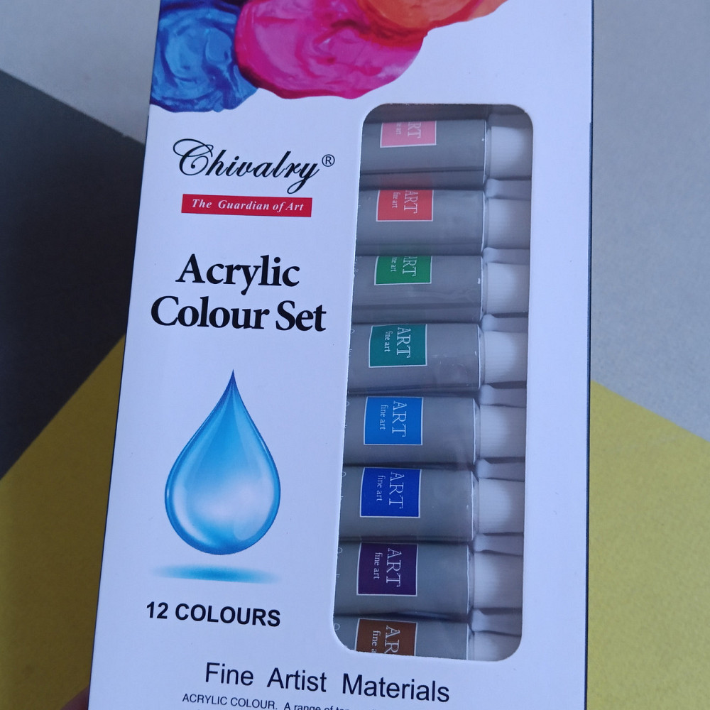 Фарби акрилові 12 кольорів Київ - фото 2