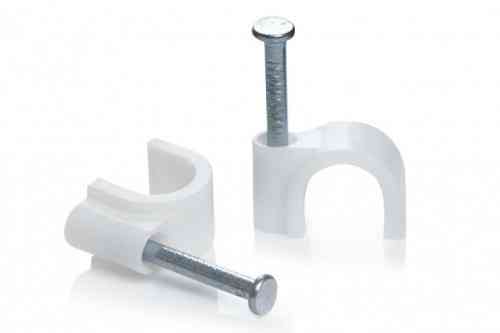 Кабельна кліпса кругла 9 мм (пач 100 шт.) APRO Рівне