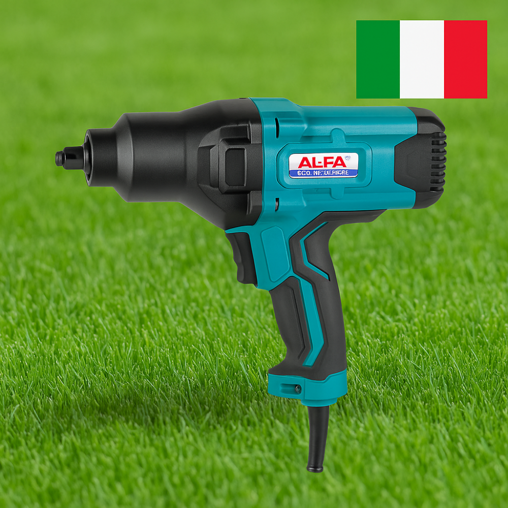 Гайковерт AL‑FA електричний, 800 Нм, для легкових авто і сервісу СТО ударний мережевий гайковерт для ремонту і заміни коліс Львів - фото 1