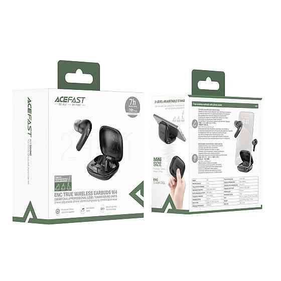 Бездротові навушники ACEFAST W4 true wireless earbuds with phone stand Black Одеса