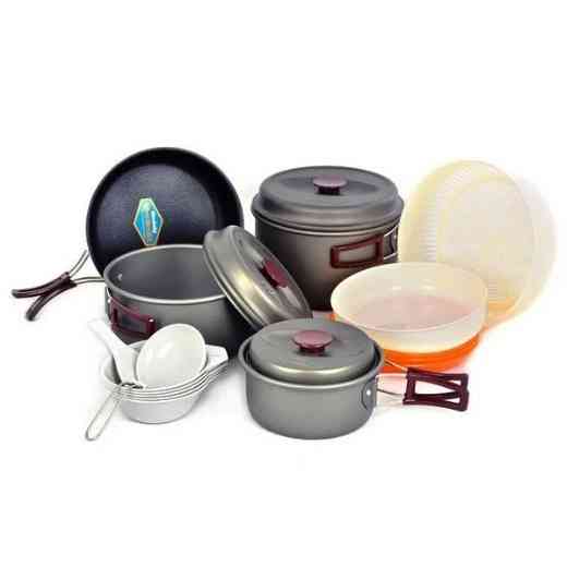 Легкий туристический набор посуды, Посуда туристическая Наборы для пикников, Посуда для горелки XU-36 Ивано-Франковск