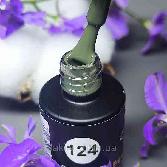 Гель-лак для нігтів Bee Nails 124 (глибокий оливковий) 8мл Херсон