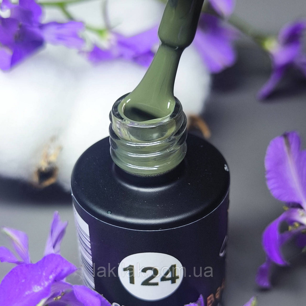 Гель-лак для нігтів Bee Nails 124 (глибокий оливковий) 8мл Херсон - фото 1