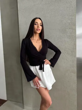 Кофтинка на запах з мережевом Одеса