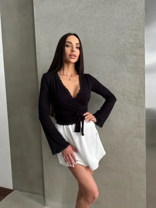 Кофтинка на запах з мережевом Одеса - фото 2