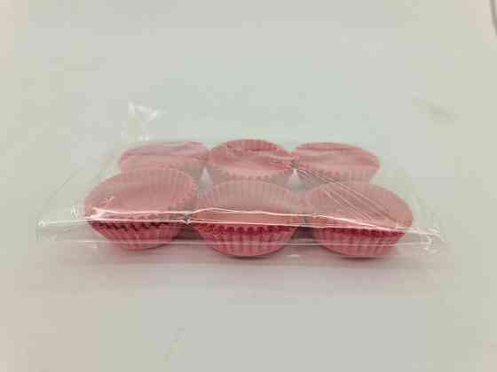 Тартолетка для кексів "Кругла рожева"D30 H9,5 (100шт)/3а/ (1 уп.) Харків