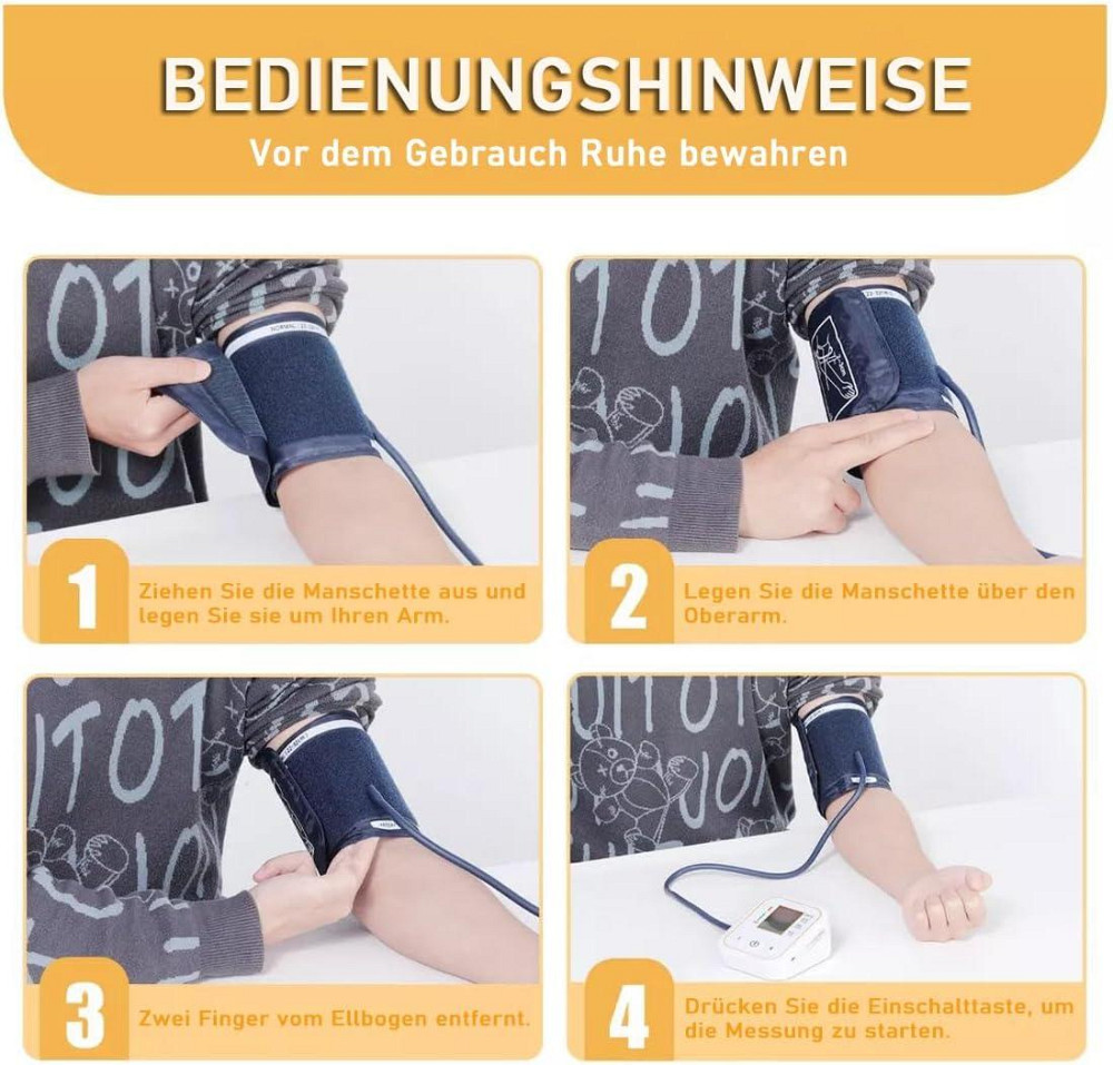 Цифровой тонометр для плеча, медицинский прибор для измерения давления, точность ±3 мм рт. ст., манжета 22-36 Киев - изображение 7