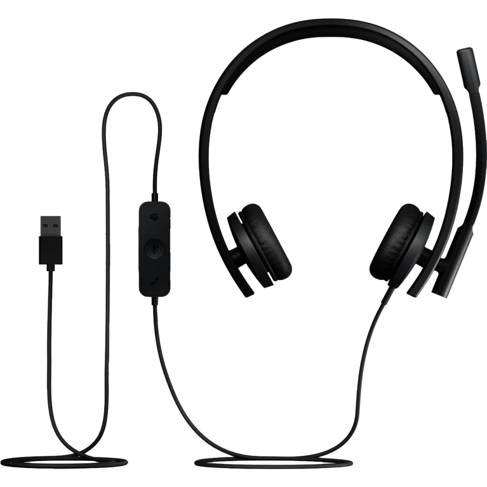 Гарнітура Logitech H570e Corded Mono BLACK-USB-A (981-001430) (7095238) Київ - фото 5