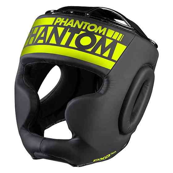 Боксерський шолом APEX Full Face Neon One Size Black/Yellow (капа в подарунок) Кам'янське
