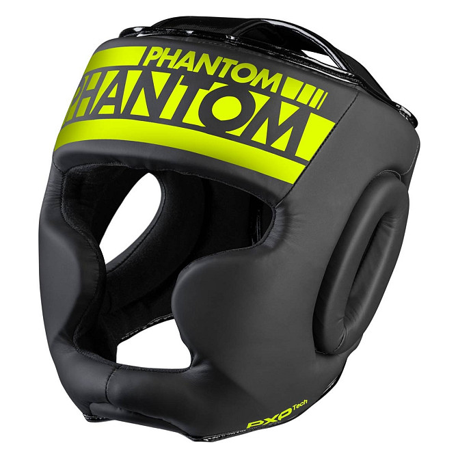 Боксерський шолом Phantom APEX Full Face Neon One Size Black/Yellow (капа в подарунок) Каменское - изображение 2